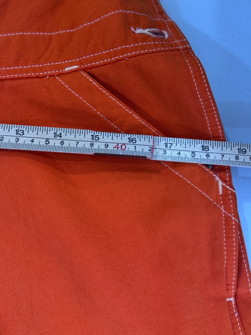 NWT Denimist Women Orange Overalls Size Medium - Picture 5 of 7